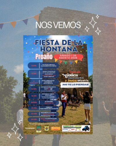 Fiesta de la Hontana en Proaño 2026: Música y Tradición