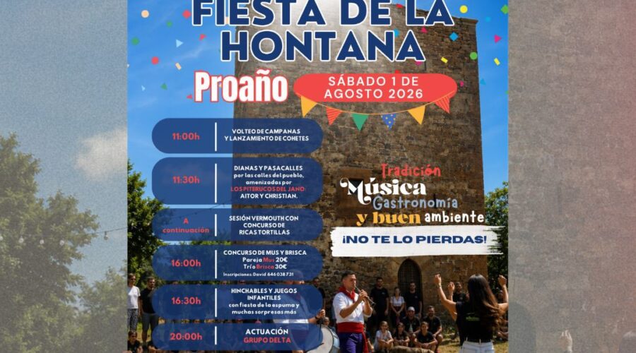 Fiesta de la Hontana en Proaño 2026: Música y Tradición