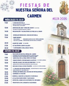 Fiestas de Nuestra Señora del Carmen Noja 2026
