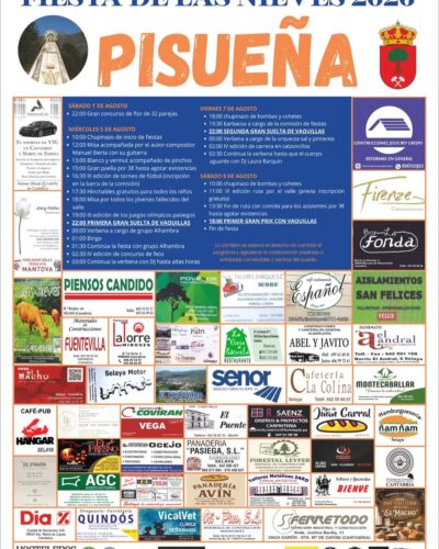 Fiesta de las Nieves en Pisueña 2026