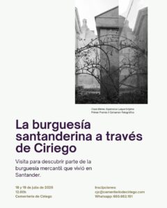 Exposición La burguesía santanderina a través de Ciriego en Cementerio de Ciriego