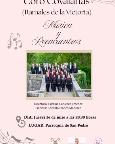 Concierto Coro Covalanas en Parroquia de San Pedro
