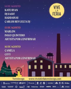 Vive la Feria 2026 en Torrelavega: Kate Ryan, Camela y Coti