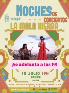 Concierto de La Mala Hierba en la Bolera de Oruña