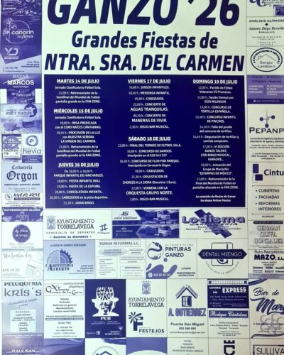 Fiestas del Carmen de Ganzo 2026 en Torrelavega