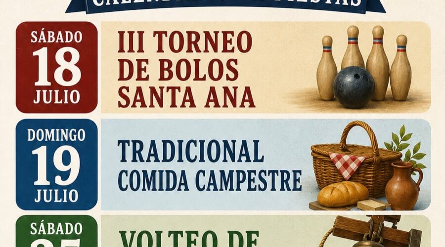 Fiestas de Santa Ana 2026 en Cubas, Sevilla