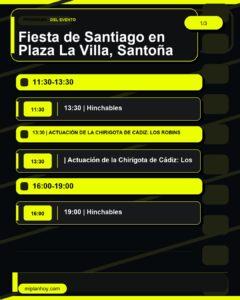 Fiesta de Santiago en Plaza La Villa, Santoña