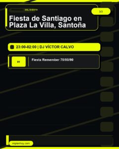 Fiesta de Santiago en Plaza La Villa, Santoña