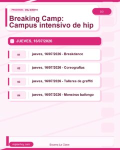 Breaking Camp: Campus intensivo de hip hop en Santander