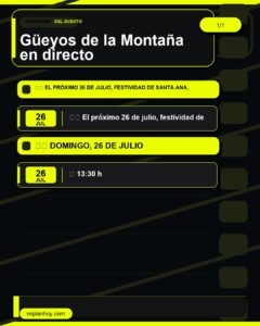 Güeyos de la Montaña en directo en Recinto de Fiestas