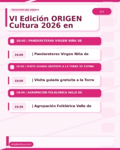 VI Edición ORIGEN Cultura 2026 en Ampuero, Plaza Mayor