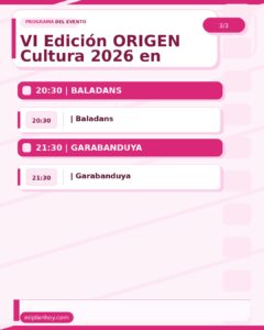VI Edición ORIGEN Cultura 2026 en Ampuero, Plaza Mayor