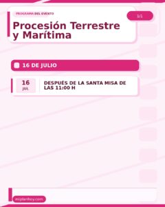 Procesión Terrestre y Marítima en Barrio Pesquero 2026