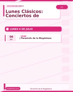 Lunes Clásicos: Conciertos de Jóvenes Intérpretes