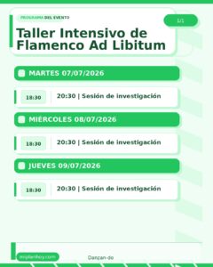 Taller Intensivo de Flamenco Ad Libitum en Santander