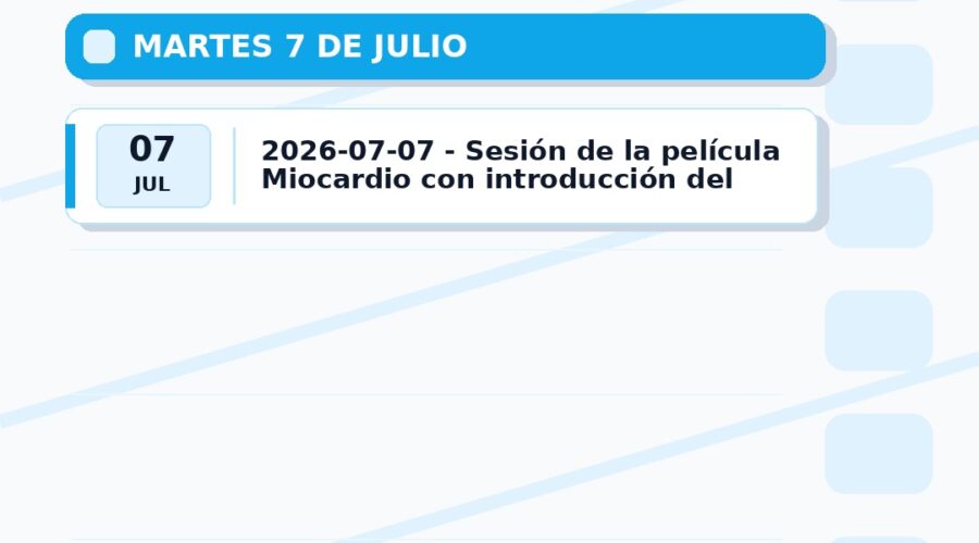 Proyección de Miocardio en la XII Muestra de Cine y Creatividad