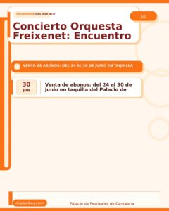 Concierto Orquesta Freixenet: Encuentro Música y Academia en Santander