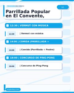 Parrillada Popular en El Convento, Matienzo 2026