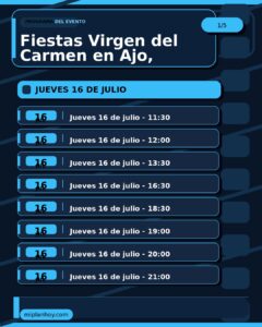 Fiestas Virgen del Carmen en Ajo, Bareyo 2026