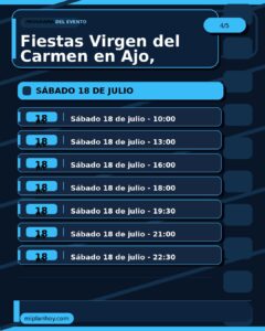 Fiestas Virgen del Carmen en Ajo, Bareyo 2026
