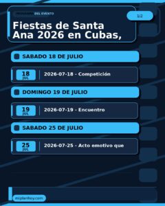 Fiestas de Santa Ana 2026 en Cubas, Sevilla