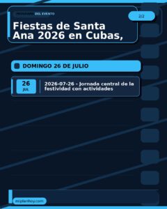 Fiestas de Santa Ana 2026 en Cubas, Sevilla