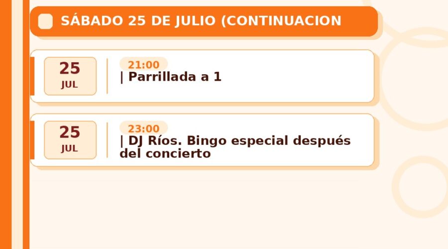 Fiestas de Santiago 2026 en La Bárcena, Ampuero