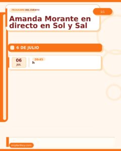 Amanda Morante en directo en Sol y Sal