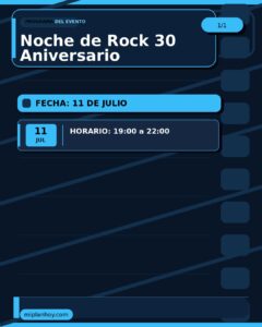 Noche de Rock 30 Aniversario en Eureka Santander