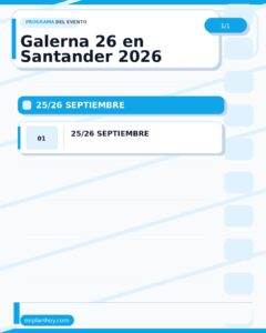 Galerna 26 en Santander 2026