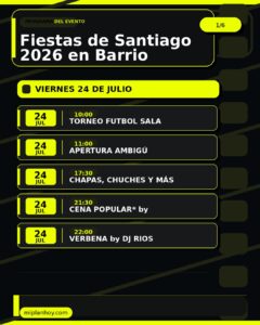 Fiestas de Santiago 2026 en Barrio Pronillo, Santander