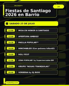 Fiestas de Santiago 2026 en Barrio Pronillo, Santander