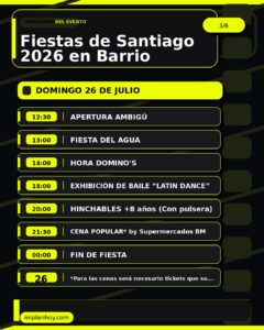 Fiestas de Santiago 2026 en Barrio Pronillo, Santander