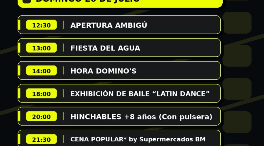 Fiestas de Santiago 2026 en Barrio Pronillo, Santander