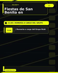 Fiestas de San Benito en Barcenaciones, 11 de julio 2026