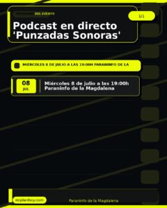 Podcast en directo ‘Punzadas Sonoras’ con Paula Ducay e Inés García