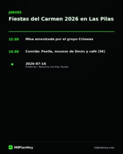 Fiestas del Carmen 2026 en Las Pilas