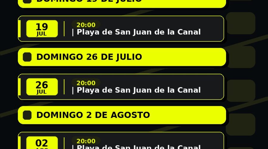 Conciertos Sonora en Playa San Juan de la Canal, Bezana