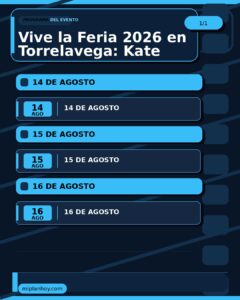 Vive la Feria 2026 en Torrelavega: Kate Ryan, Camela y Coti