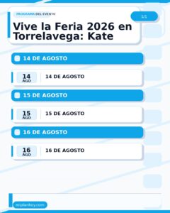 Vive la Feria 2026 en Torrelavega: Kate Ryan, Camela y Coti