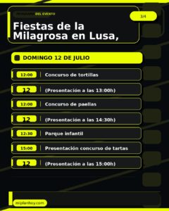 Fiestas de la Milagrosa en Lusa, Castro Urdiales 2026