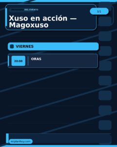 Xuso en acción — Magoxuso en Plaza de la Bodega