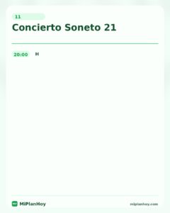 Concierto Soneto 21 en Jardines Casa de Cultura de Colindres
