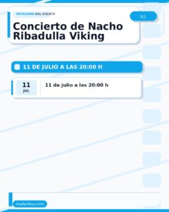 Concierto de Nacho Ribadulla Viking en Plaza Mayor
