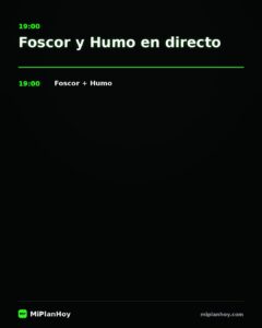 Foscor y Humo en directo en A.C. Los Bancos de Atrás