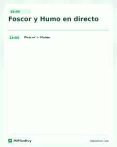 Foscor y Humo en directo en A.C. Los Bancos de Atrás