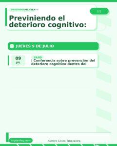 Previniendo el deterioro cognitivo: conferencia en Santander