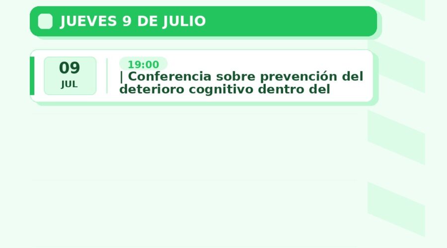 Previniendo el deterioro cognitivo: conferencia en Santander