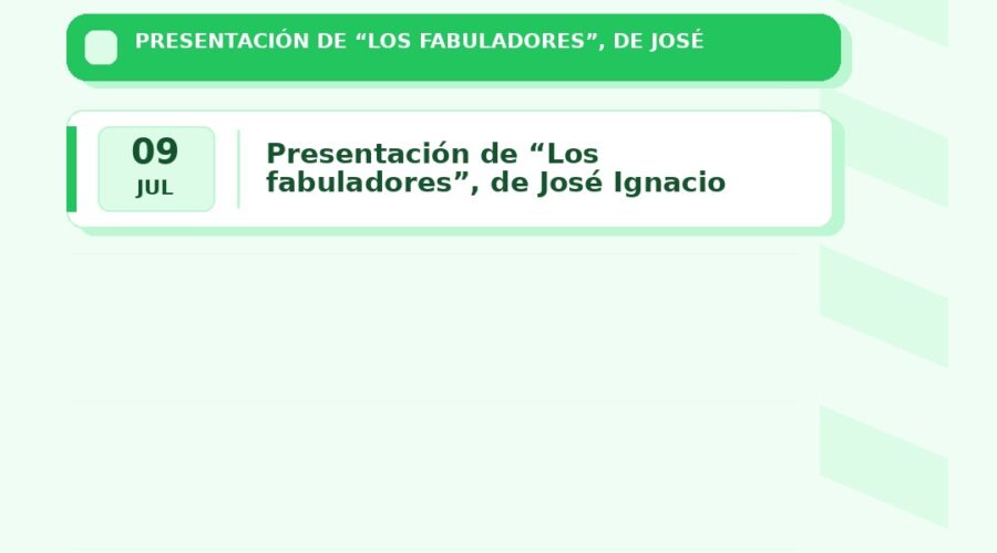 Presentación de ‘Los fabuladores’ de José Ignacio Carnero en Santander