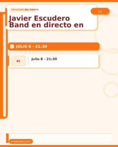 Javier Escudero Band en directo en el rvbicon